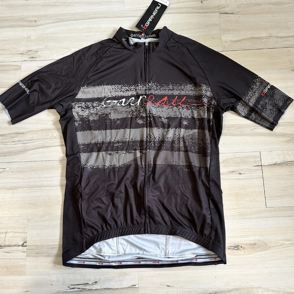NWT! Men’s LOUIS GARNEAU Pacer STD Jersey Full Zip Cycling Mtb Black XS-XL